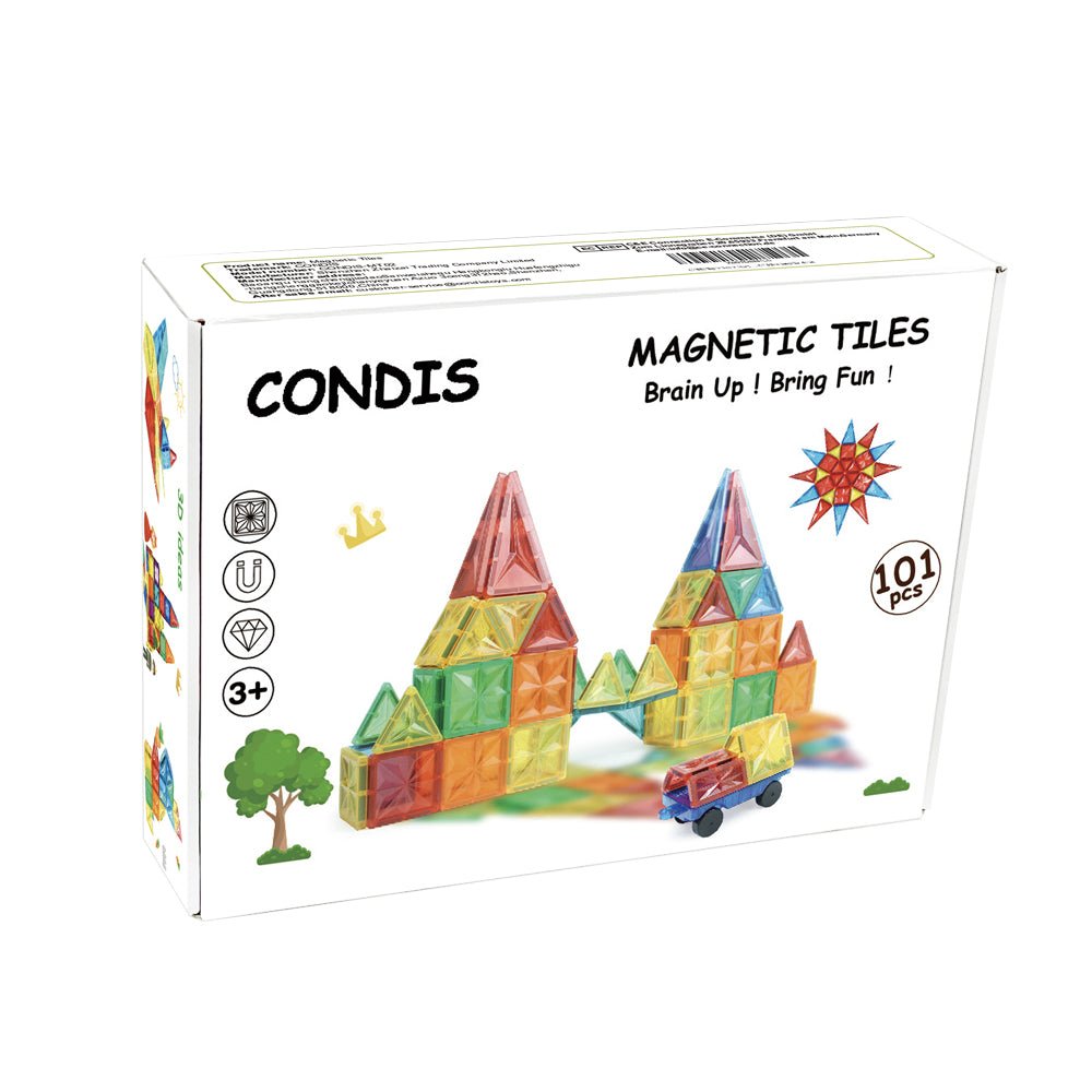 Condis Magnetische Fliesen - Set, 101 Stück - Condistoys