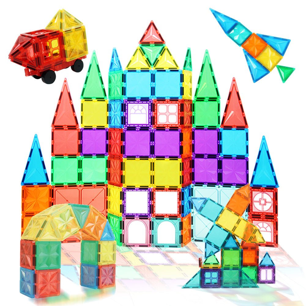 Blocs de construction magnétiques 120 pièces neuves - jeux éducatifs Blocs de construction magnétiques 120 pièces neuves - jeux éducatifs